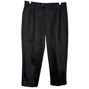 Vintage Ralph Ralph Lauren Mens Pleated Cuffed Pants Sz 40x29 Dapper Quiet Luxe